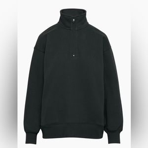 Aritzia black quarter zip